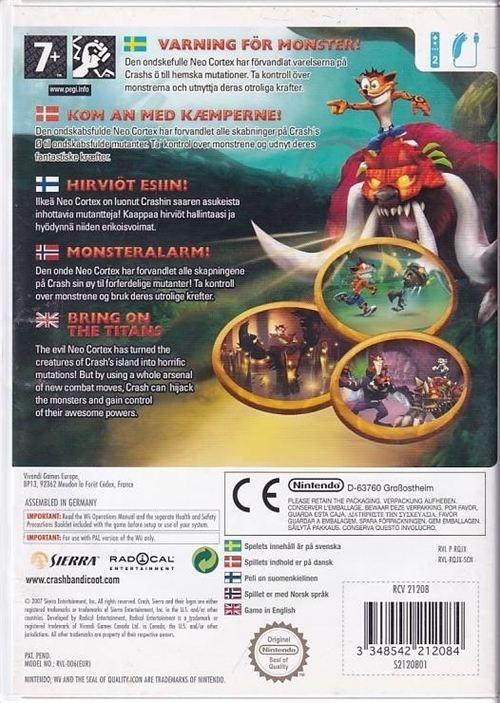 Crash of the Titans - Wii (B Grade) (Genbrug)